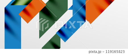 Dynamic lines and triangles. Vector Illustration For Wallpaper, Banner, Background, Card, Book Illustration, landing page 119165823