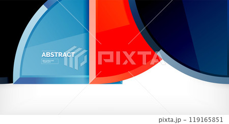 Glossy circles geometric background. Vector Illustration For Wallpaper, Banner, Background, Card, Book Illustration, landing page 119165851