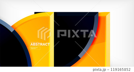 Glossy circles geometric background. Vector Illustration For Wallpaper, Banner, Background, Card, Book Illustration, landing page 119165852