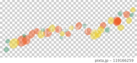 Colorful polka dot line illustration Colorful polka dot line illustration 119166259