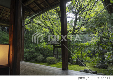 妙心寺塔頭　桂春院　書院から眺める侘の庭 119166641