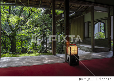 妙心寺塔頭　桂春院　書院から眺める侘の庭 119166647