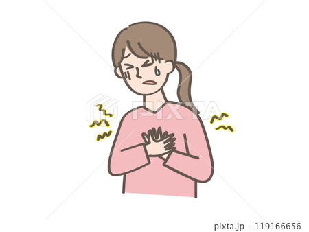 胃痛を感じる人 胃痛を感じる人 119166656