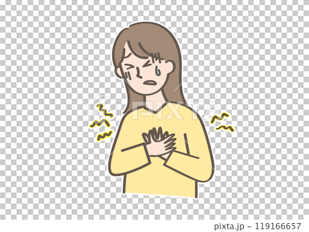 胃痛を感じる人 胃痛を感じる人 119166657