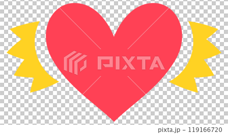 ドキドキするハートのイラスト【2】 119166720