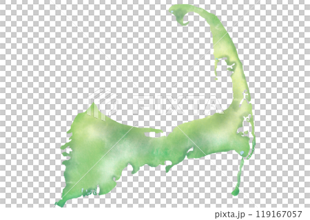 Cape Cod watercolor map 119167057