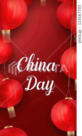 Patriotic celebration: China independence day, creating engaging backgrounds for flyers, wallpapers, and banners, offering copy space for text, showcasing cultural heritage and pride of nation. Patriotic celebration: China independence day, creating engaging backgrounds for flyers, wallpapers, and banners, offering copy space for text, showcasing cultural heritage and pride of nation. 119167705