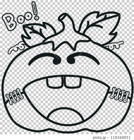 Halloween set with outlines of elements and characters for   coloring pictures. 119169051