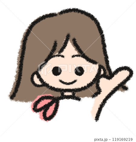 スカーフのおねえさんのイラスト スカーフのおねえさんのイラスト 119169219