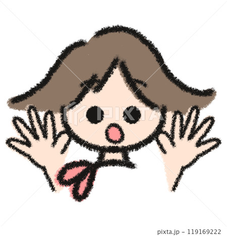 スカーフのおねえさんのイラスト スカーフのおねえさんのイラスト 119169222