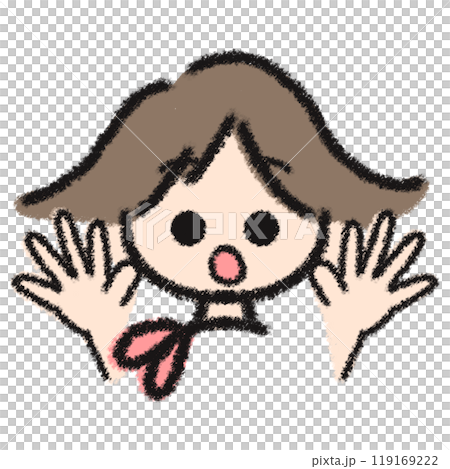 スカーフのおねえさんのイラスト スカーフのおねえさんのイラスト 119169222