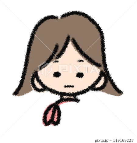 スカーフのおねえさんのイラスト 119169223