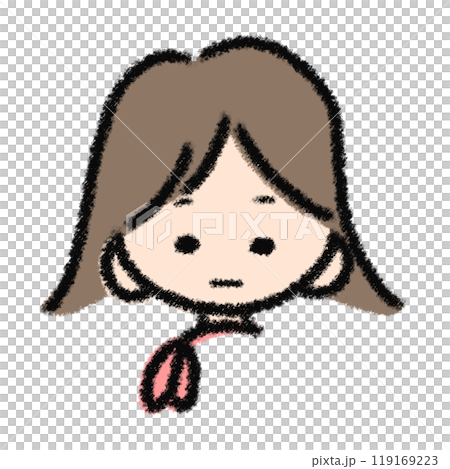 スカーフのおねえさんのイラスト 119169223