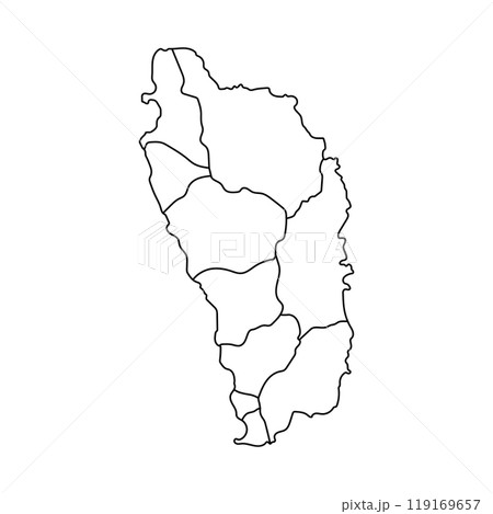 Dominica Map Illustration Icon Dominica Map Illustration Icon 119169657