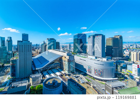 JR大阪駅と超高層ビル JR大阪駅と超高層ビル 119169881