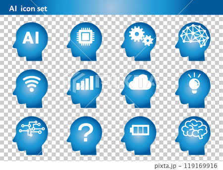 人工智慧圖示集（漸層） 119169916