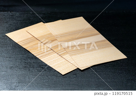 Rectangular Veneer Sheets on Black Background Rectangular Veneer Sheets on Black Background 119170515
