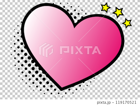 American comic book style heart frame 119170521