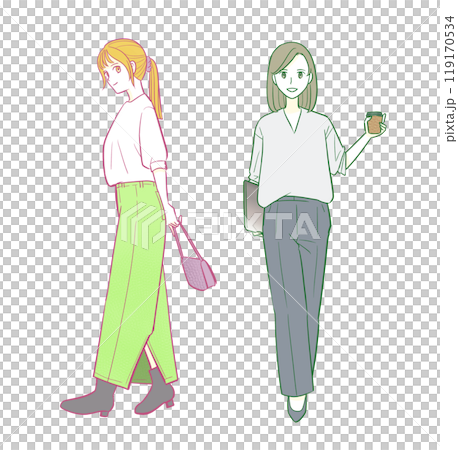 Women's fashion illustration 119170534