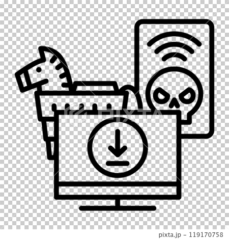 ダウンロードにトロイの木馬潜んでいます。コンピューターが遠隔操作されています。 ダウンロードにトロイの木馬潜んでいます。コンピューターが遠隔操作されています。 119170758