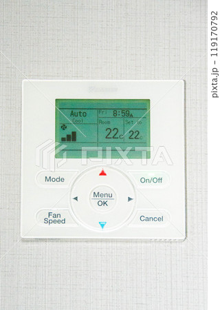 digital programmable thermostat. 3d illustration 119170792