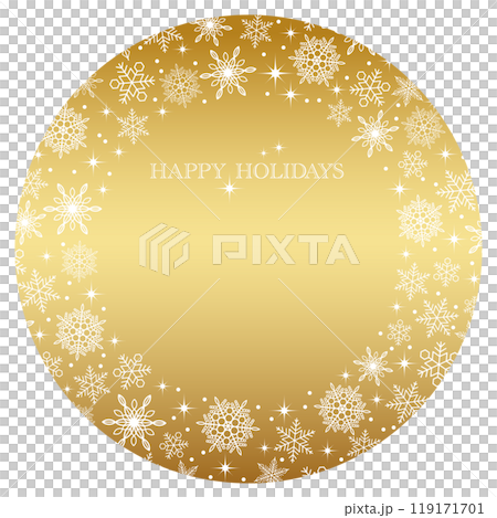 帶有文本空間的節日快樂圓形框架 119171701