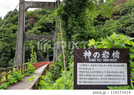 田沢湖抱返り県立自然公園　神の岩橋 119173414