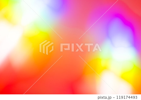 オレンジカラー系キラキライメージ　(背景素材) 119174493