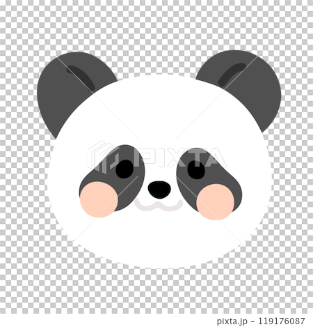 Simple and cute panda hand-drawn illustration, no main lines Simple and cute panda hand-drawn illustration, no main lines 119176087