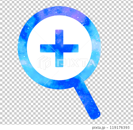 大理石星空 | 帶放大標記的放大鏡 119176393