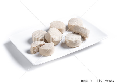Christmas shortbread isolated on white background Christmas shortbread isolated on white background 119176483