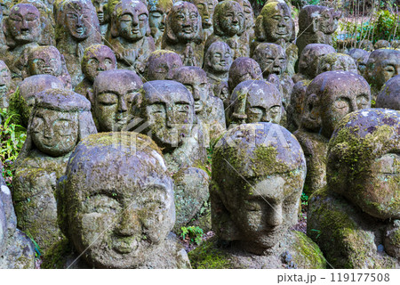 京都市右京区 愛宕念仏寺の表情豊かな羅漢さん 京都市右京区 愛宕念仏寺の表情豊かな羅漢さん 119177508