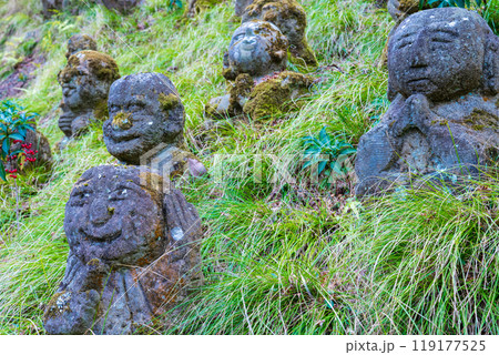 京都市右京区 愛宕念仏寺の表情豊かな羅漢さん 京都市右京区 愛宕念仏寺の表情豊かな羅漢さん 119177525