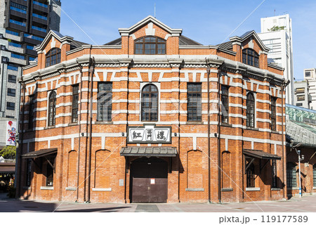 Red House Theater in Ximending, in. Though built as a marketplace in 1908 during Japanese rule, the building has been used as a theater since 1945. 119177589
