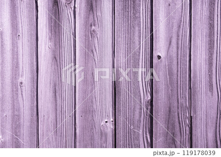 パープルカラー系のウッドウォール　(背景素材) 119178039