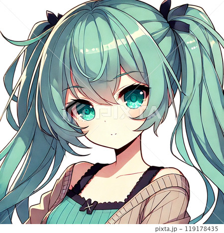 可愛い女の子のイラスト 119178435