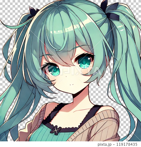 可愛い女の子のイラスト 119178435