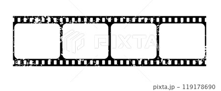 Film strip. Old grunge cinema tape. Filmstrip retro border. Vector empty slide Film strip. Old grunge cinema tape. Filmstrip retro border. Vector empty slide 119178690