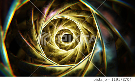 Abstract Gold Ring, 3D illustration Background for advertising and wallpaper in sci fi and technology innovation scene. 3D rendering in decorative concept. Abstract Gold Ring, 3D illustration Background for advertising and wallpaper in sci fi and technology innovation scene. 3D rendering in decorative concept. 119178704