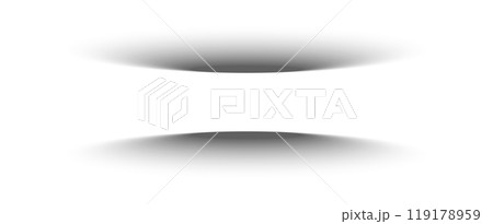 Set of realistic round shadow and shadow effect. Poster, flyer, business card, banner shadow collection. Vector shadows isolated on transparent background Set of realistic round shadow and shadow effect. Poster, flyer, business card, banner shadow collection. Vector shadows isolated on transparent background 119178959