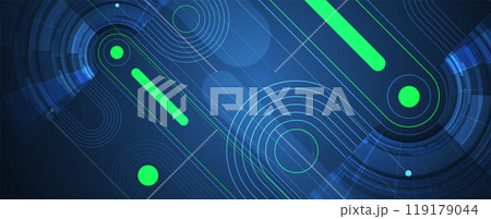 Abstract modern science and technology futuristic dark blue background. Handmade vector. Abstract modern science and technology futuristic dark blue background. Handmade vector. 119179044