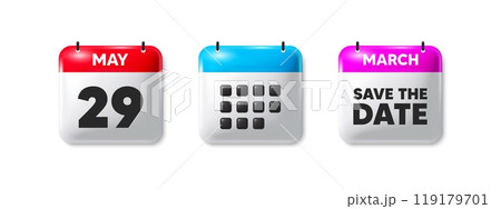 29th day of the month icon. Calendar save the date 3d icon. Event schedule date. Meeting appointment time. 29th day calendar message. Save the date month banner. Day or Monthly of schedule. Vector 29th day of the month icon. Calendar save the date 3d icon. Event schedule date. Meeting appointment time. 29th day calendar message. Save the date month banner. Day or Monthly of schedule. Vector 119179701