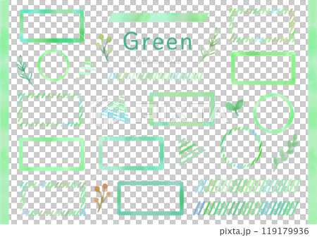 Watercolor botanical frame Watercolor botanical frame 119179936