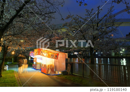 毛馬桜ノ宮公園 夜桜露店 毛馬桜ノ宮公園 夜桜露店 119180140
