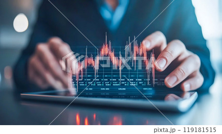 Analyzing Data Trends on a Digital Tablet 119181515
