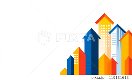 Colorful Arrows Illustrating Growth and Progress Colorful Arrows Illustrating Growth and Progress 119181618