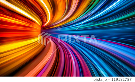 Abstract High Energy Colorful Motion Background 119181787