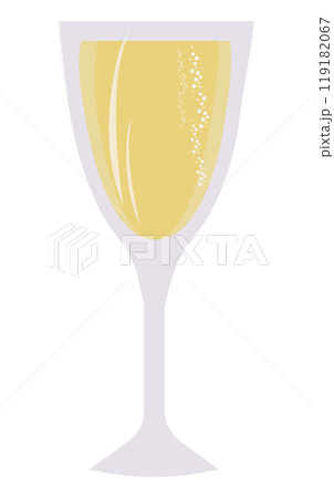 glass of champagne, sparkling wine, new year, holiday, fun, toast, new Year's eve. it can be used as a design for postcards, posters, posts and stories glass of champagne, sparkling wine, new year, holiday, fun, toast, new Year's eve. it can be used as a design for postcards, posters, posts and stories 119182067