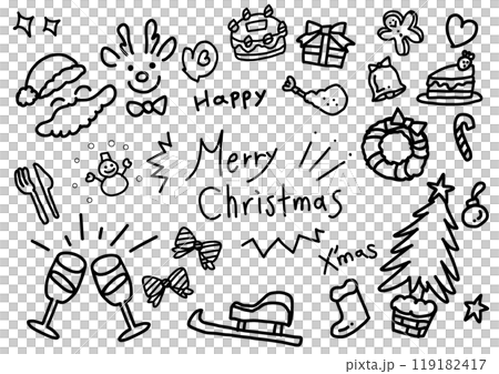 Simple Christmas illustration Simple Christmas illustration 119182417