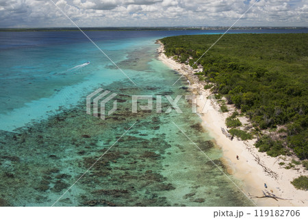 Catalina beach at sunny day and crystal clear sea Catalina beach at sunny day and crystal clear sea 119182706
